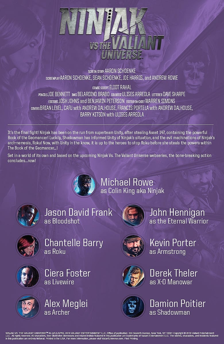 Ninjak vs the Valiant Universe #4