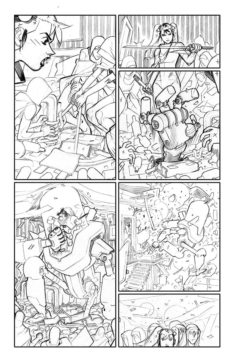 A&A: The Adventures of Archer & Armstrong #2 Sketch Page