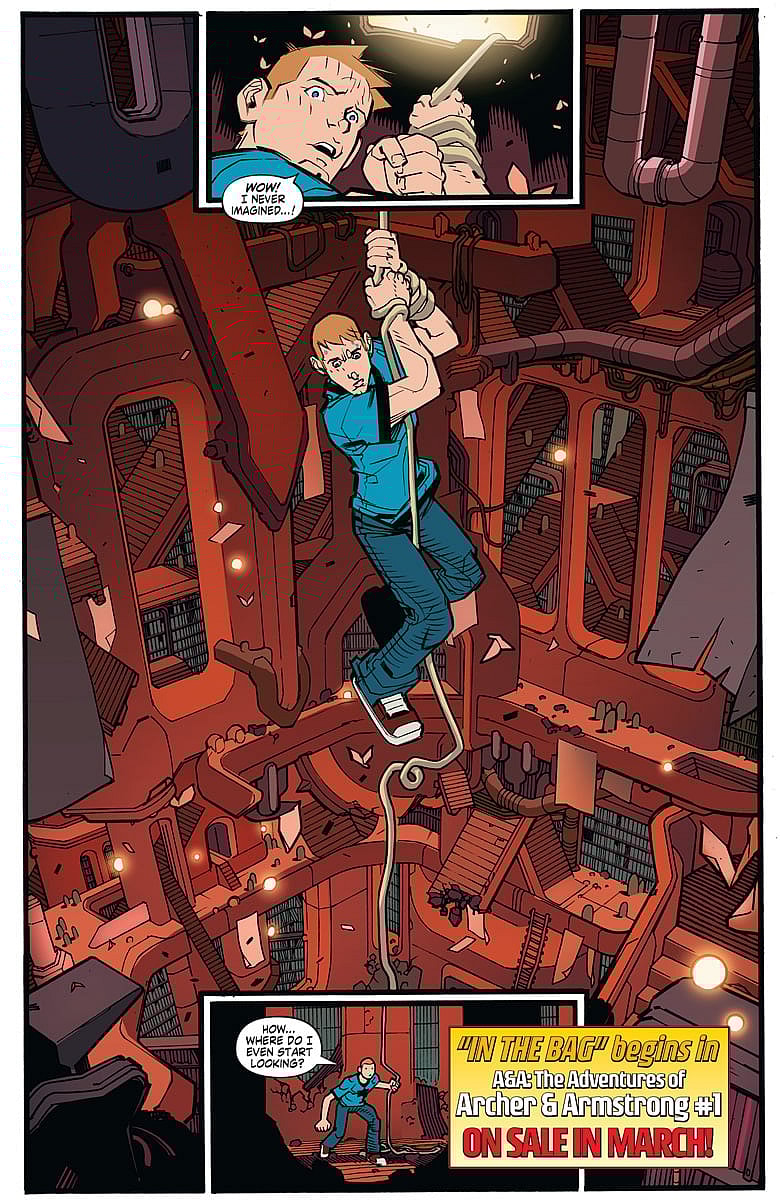 A&A: The Adventures of Archer & Armstrong #1 Preview Page
