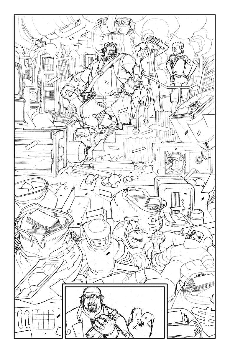 A&A: The Adventures of Archer & Armstrong #2 Sketch Page