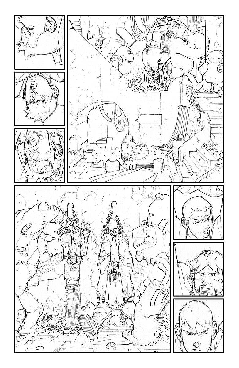 A&A: The Adventures of Archer & Armstrong #2 Sketch Page