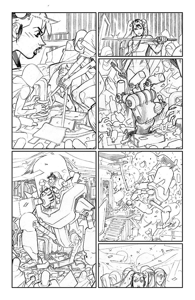 A&A: The Adventures of Archer & Armstrong #2 Sketch Page