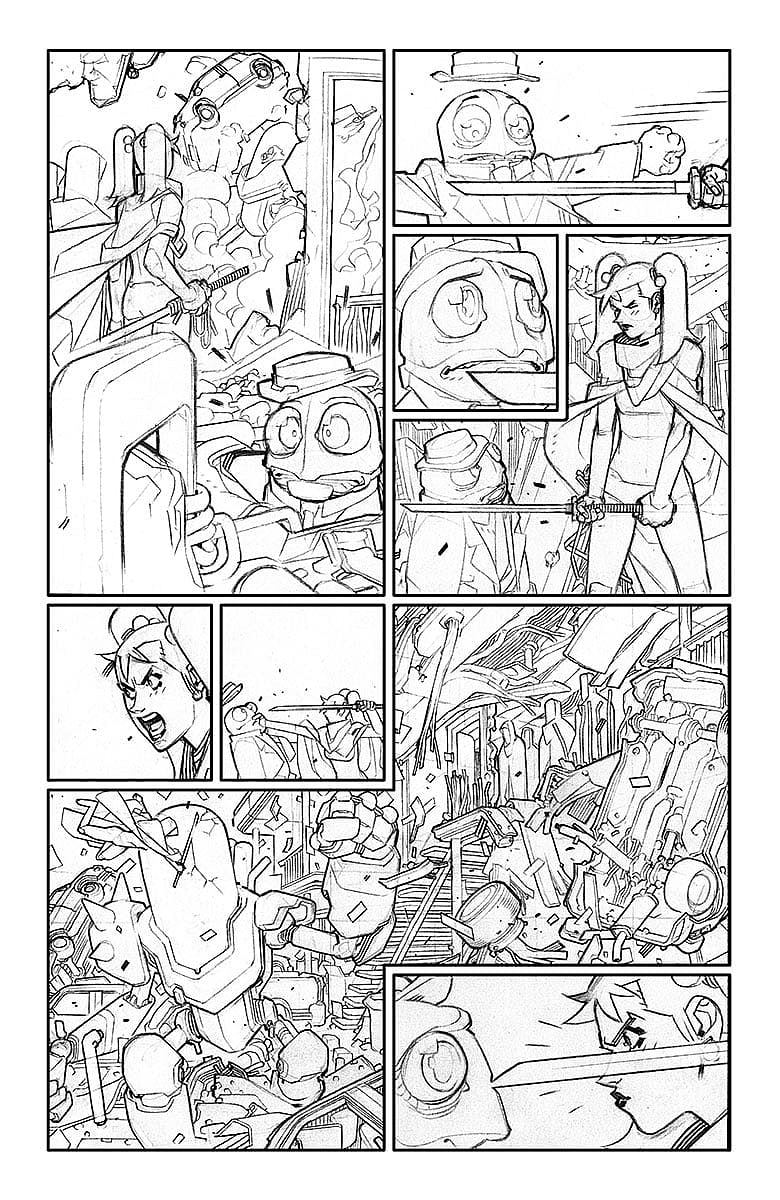 A&A: The Adventures of Archer & Armstrong #2 Sketch Page