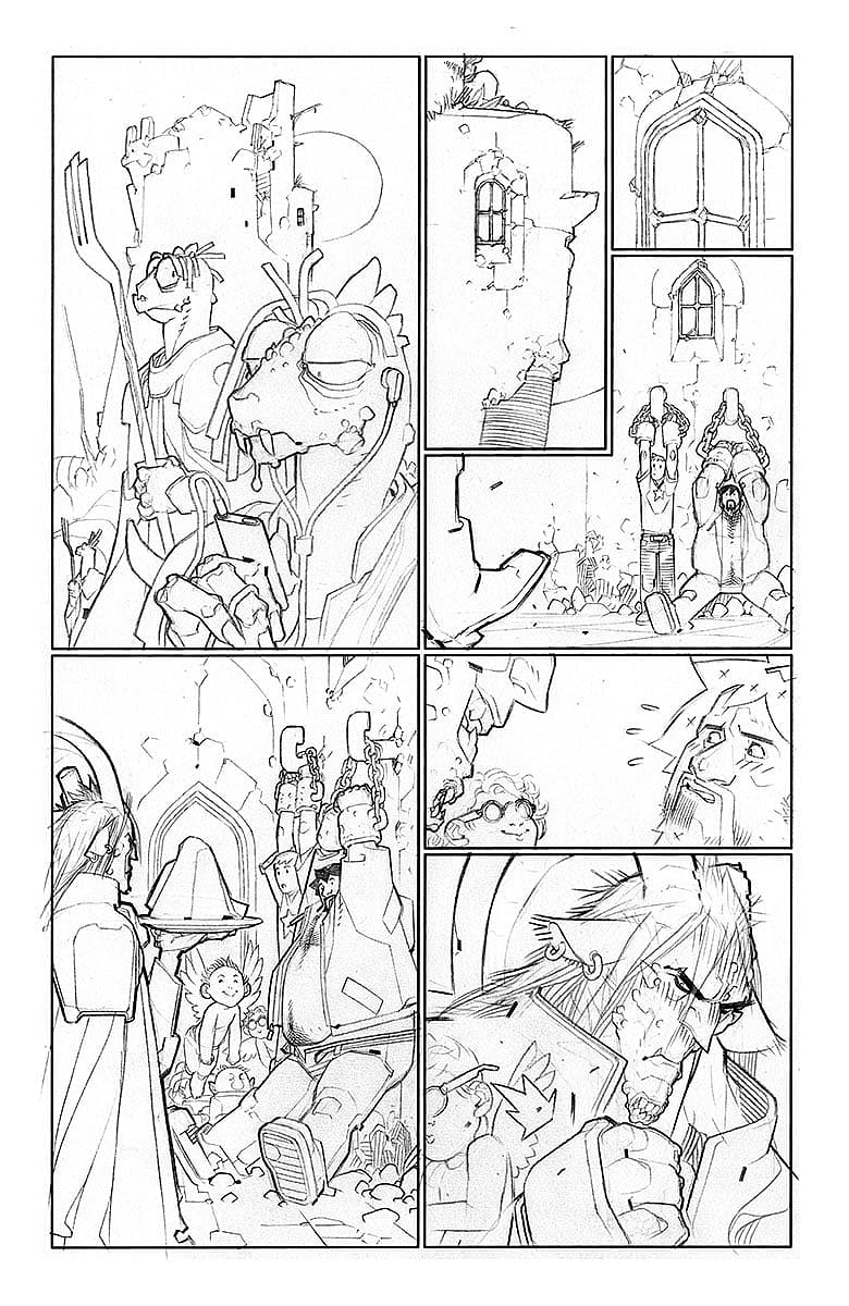 A&A: The Adventures of Archer & Armstrong #2 Sketch Page