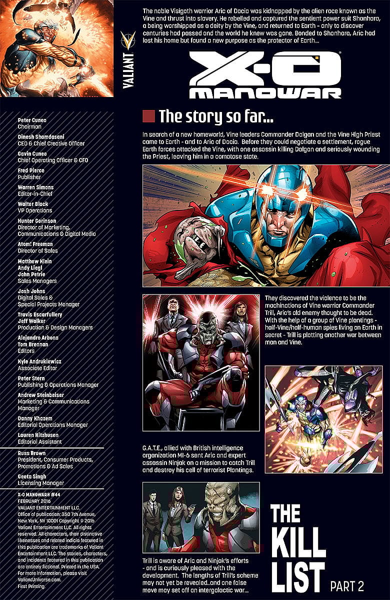 X-O Manowar #44 Preview Page
