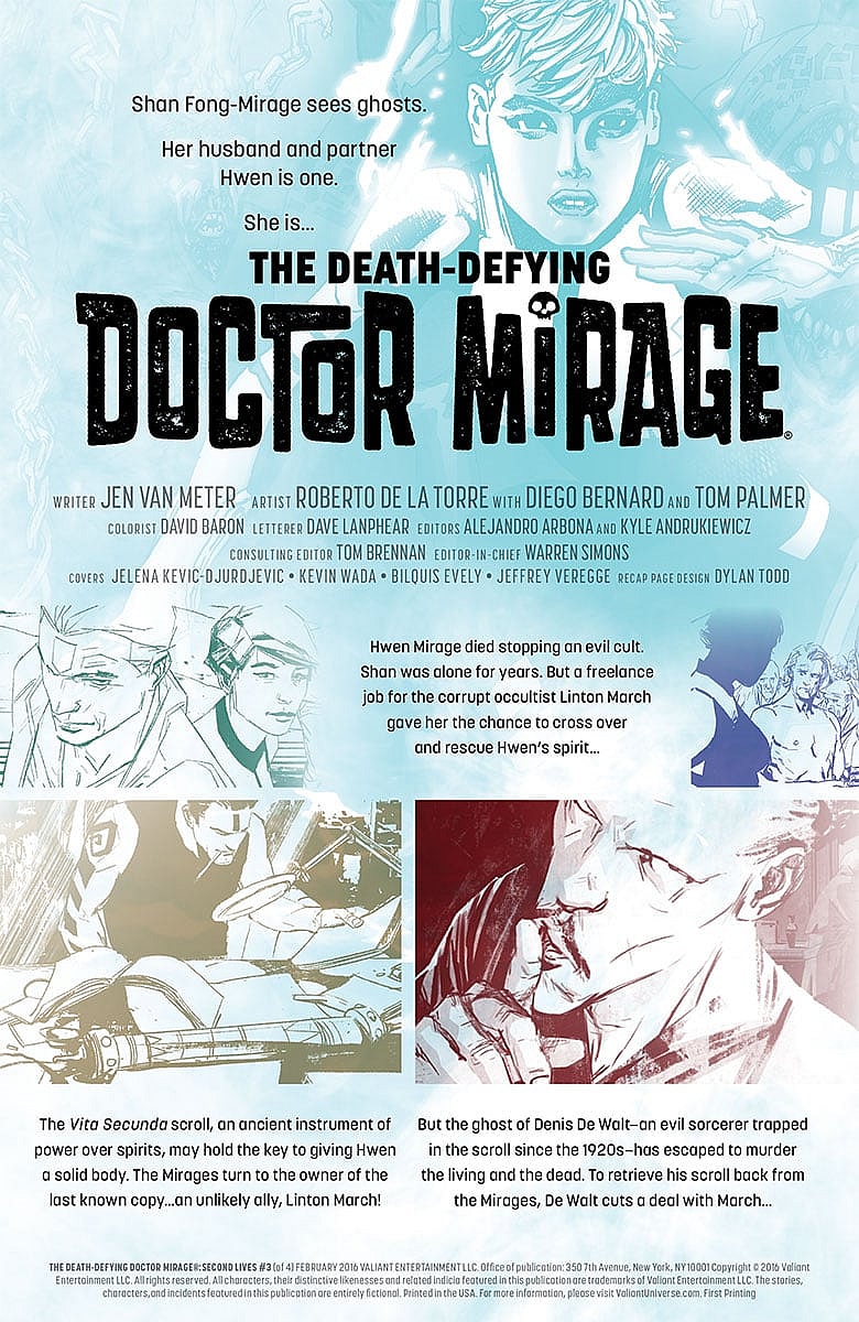 The Death-Defying Doctor Mirage: Second Lives #3 Preview Page