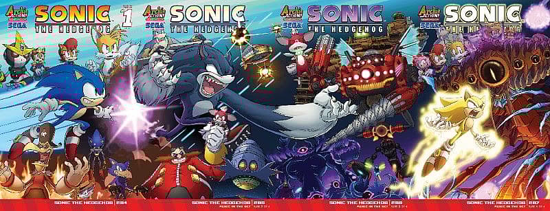 Sonic the Hedgehog Connecting Covers 284-287