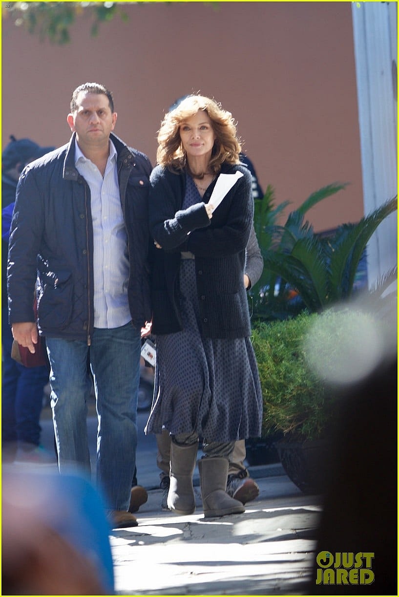 Michelle Pfeiffer on set of Ant man and the wasp