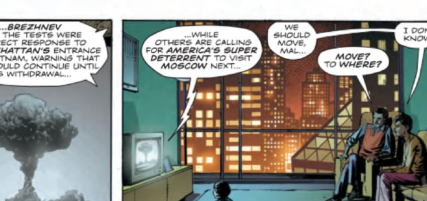 Reggie and his family in "Doomsday Clock #4" - Art by Gary Frank - DC Comics
