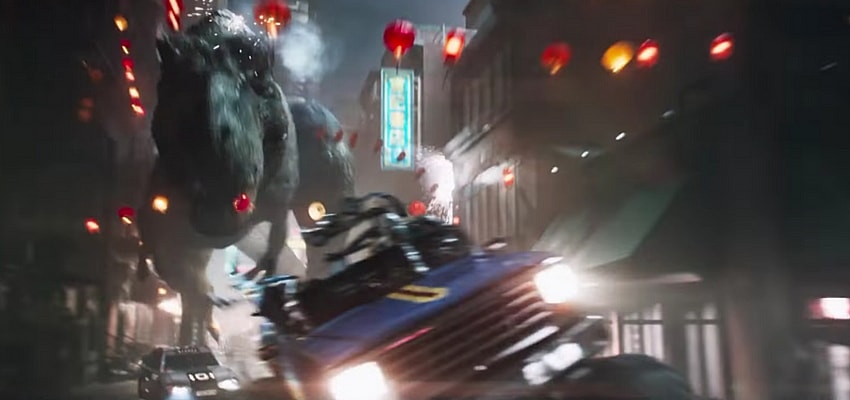 The Tyrannosaurus Rex from "Ready Player One" - Warner Bros. Pictures and Amblin Entertainment
