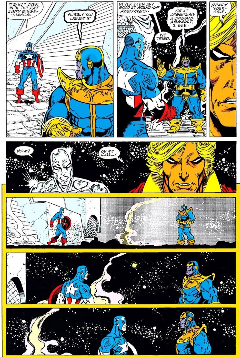 Thanos vs Captain America