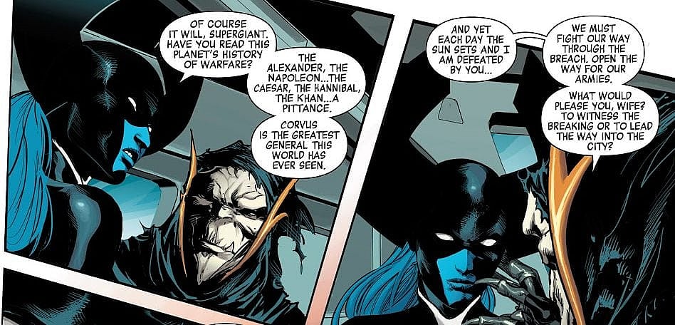 Corvus Glaive and Proxima Midnight