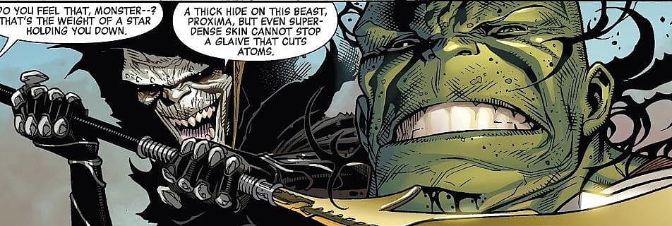 Corvus Glaive vs Hulk