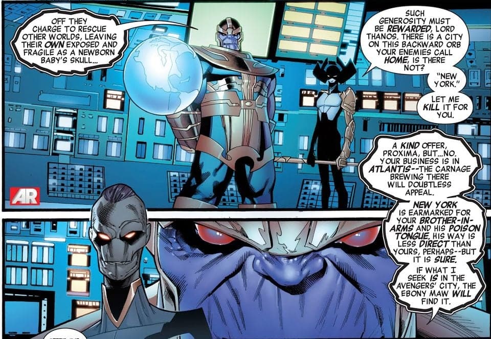 Thanos and The Ebony Maw