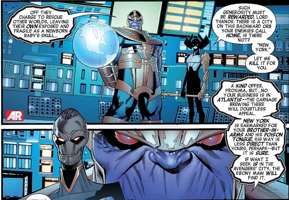 Thanos and The Ebony Maw