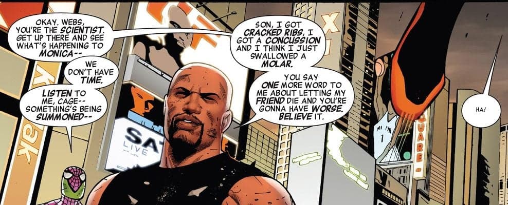 Luke Cage concussion and cracked ribs