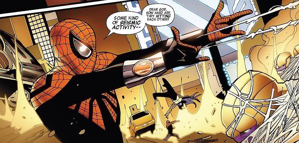 Spider-Man seismic activity