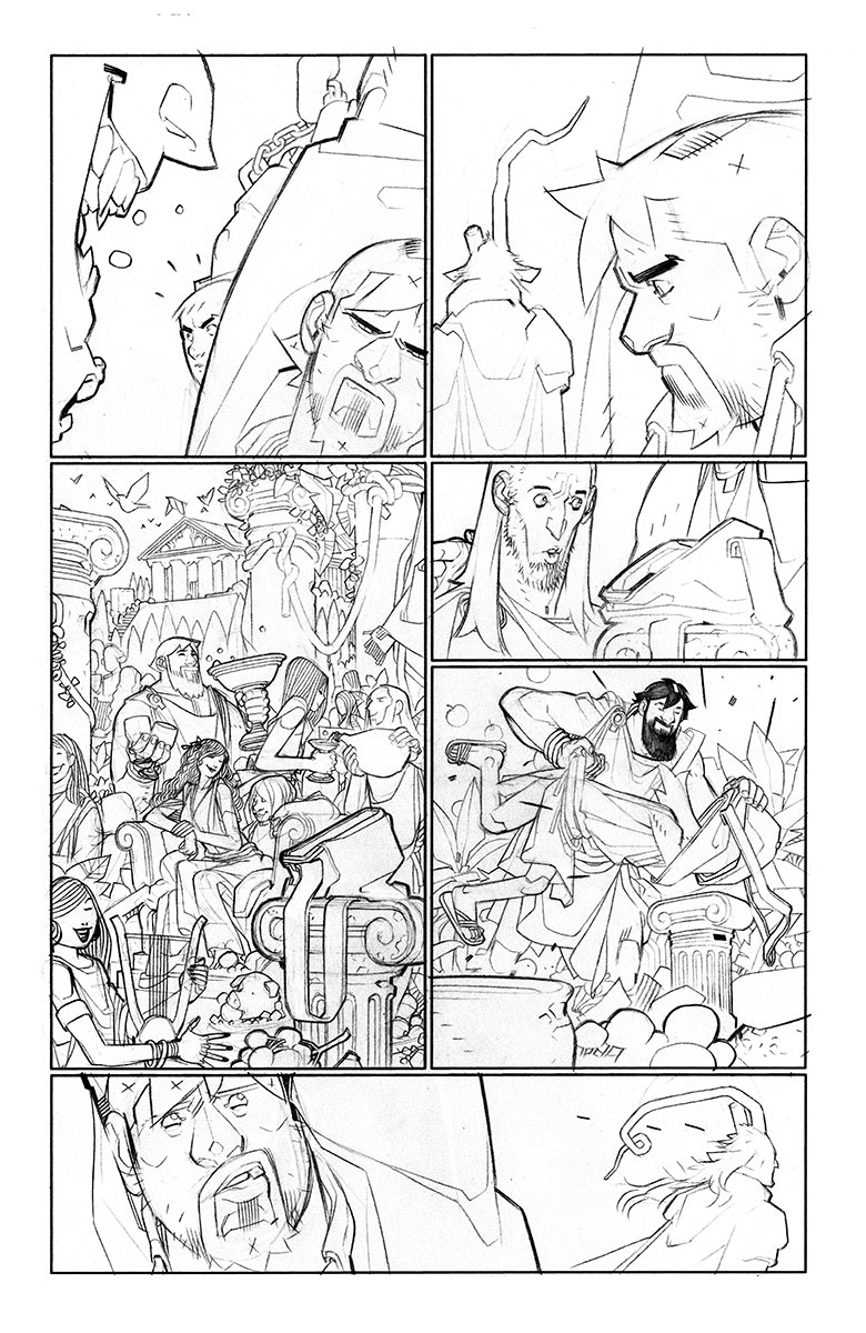 A&A: The Adventures of Archer & Armstrong #2 Sketch Page