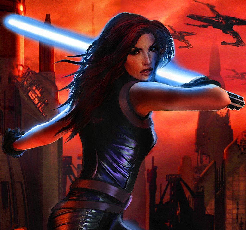Mara Jade Skywalker in "Star Wars: Legacy of the Force - Sacrifice" - Lucasfilm