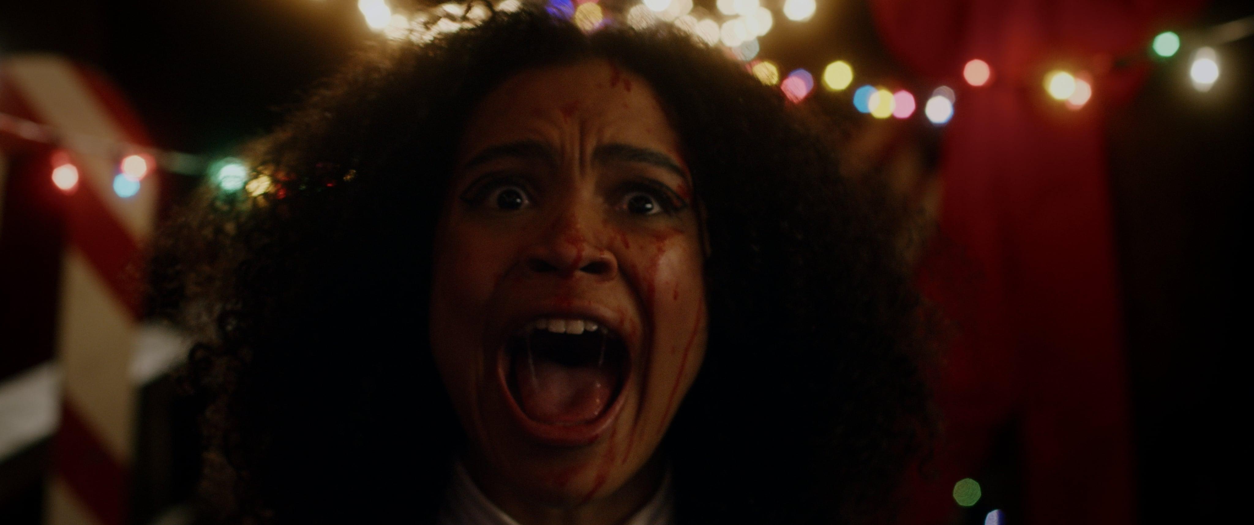 Hanna Huggins as Cara Evans in the horror comedy It's a Wonderful Knife.

Image property of RLJE Films and Shudder.