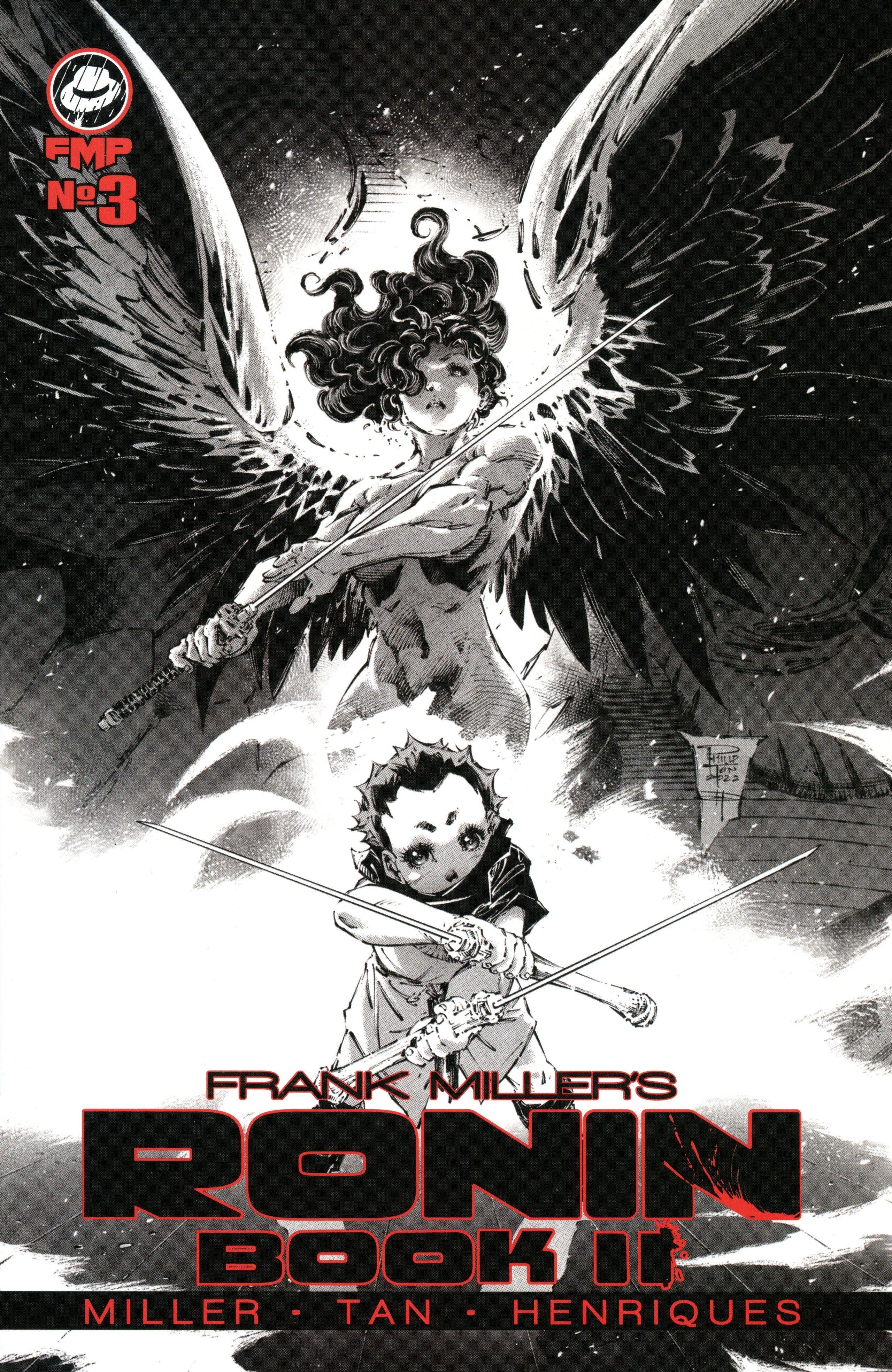 Ronin: Book II Issue #3 (2023), Frank Miller Presents. Words by Frank Miller. Art by Frank Miller, Phillip Tan, and Daniel Henriques