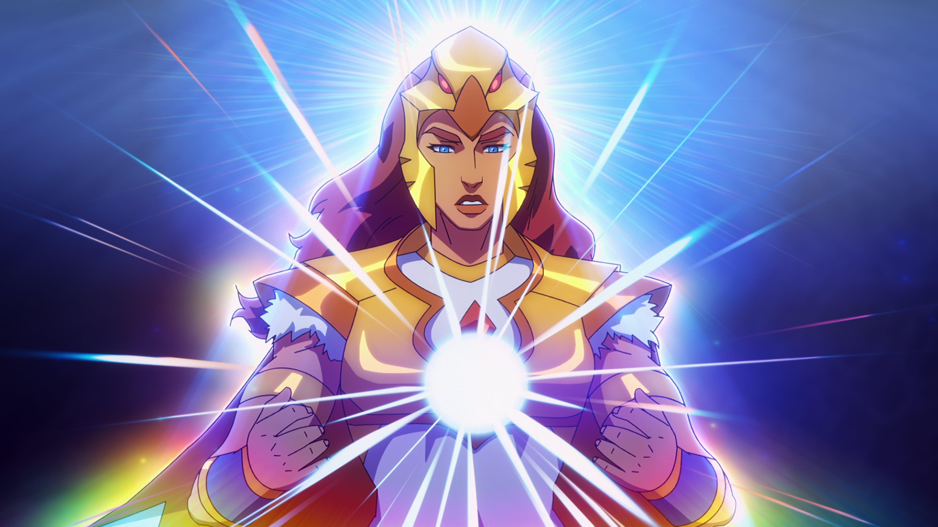 Teela (Melissa Benoit) unleashes her Sorceress form in Masters of the Universe: Revolution. Cr. COURTESY OF NETFLIX © 2023