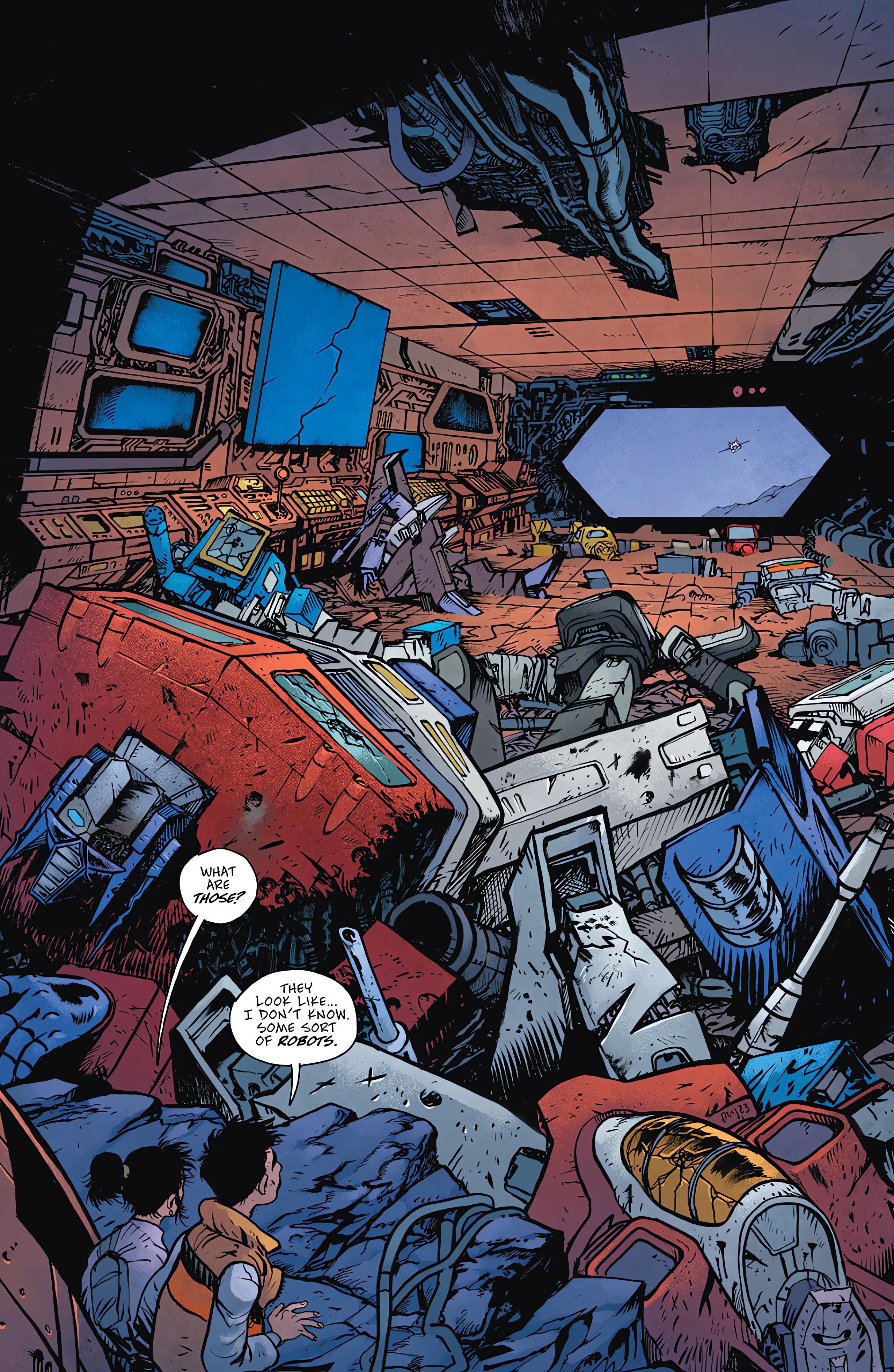 Transformers Issue #1 (2023), Skybound Entertainment. Words by Daniel Warren Johnson. Art by Daniel Warren Johnson and Mike Spicer.