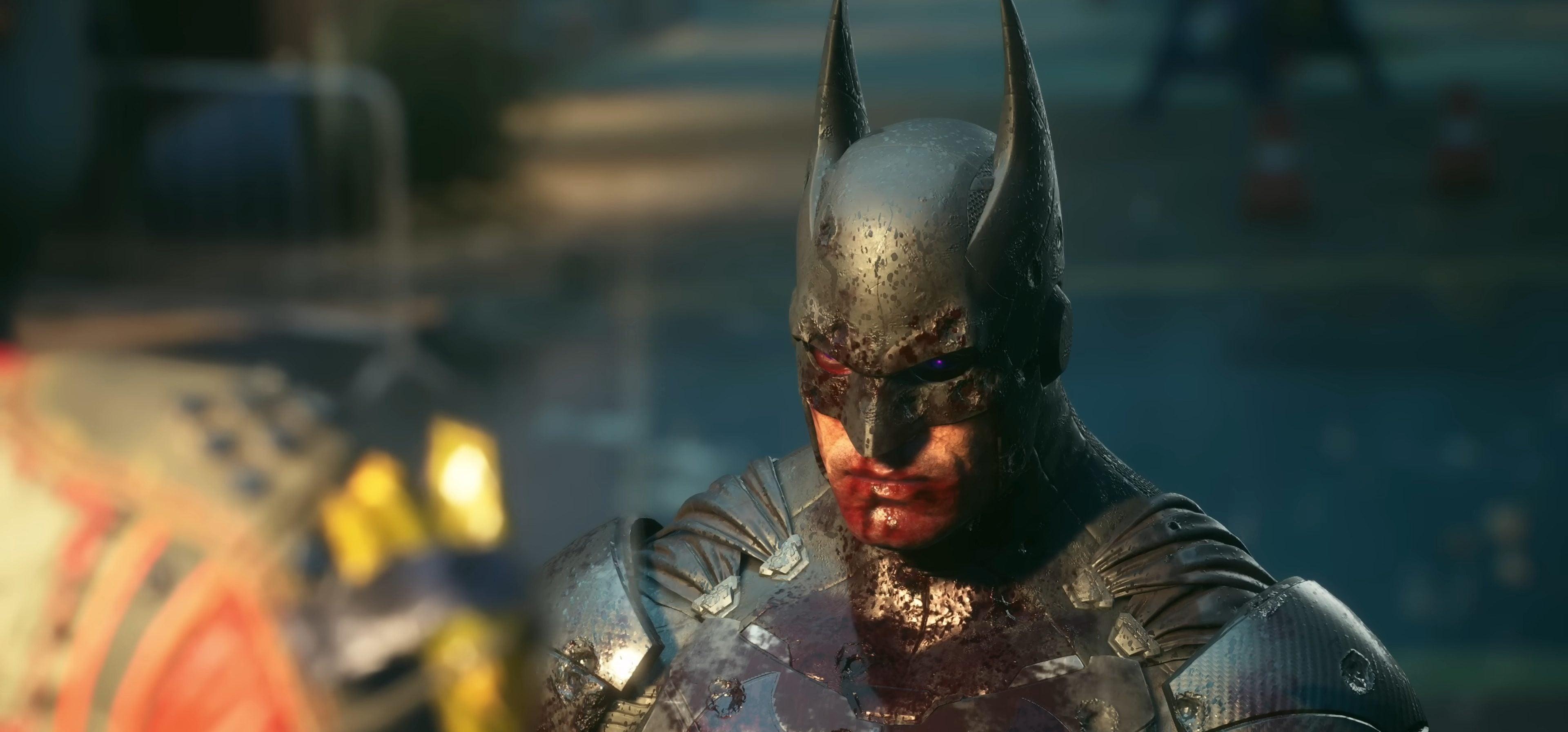 Batman (Kevin Conroy) is forced to listen to Harley Quinn's (Tara Strong) ranting in Suicide Squad: Kill the Justice League (2024), Rocksteady Games
