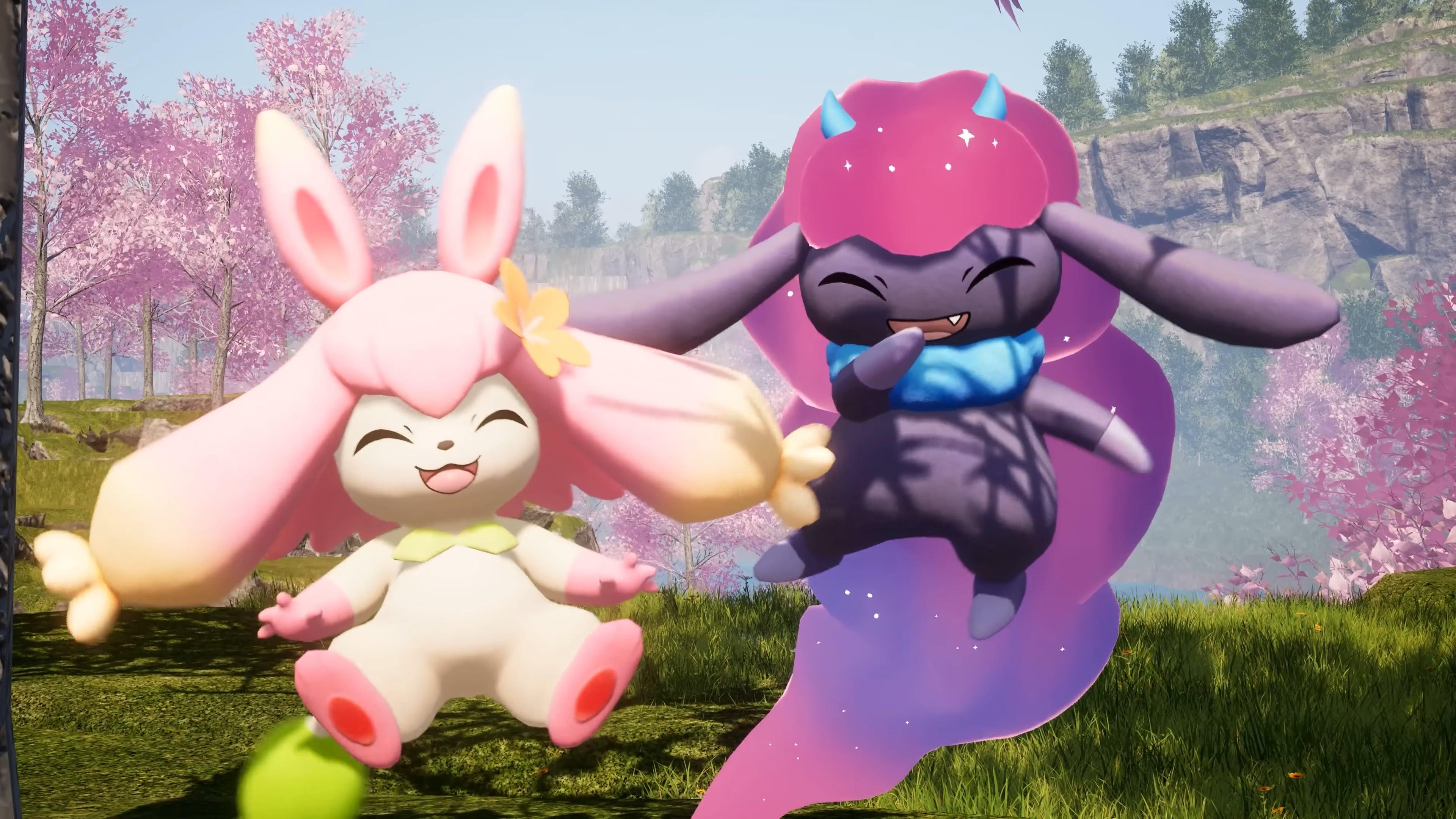 Flopie and Daedream have a giggle in Palworld (2024), Pocket Pair Inc.