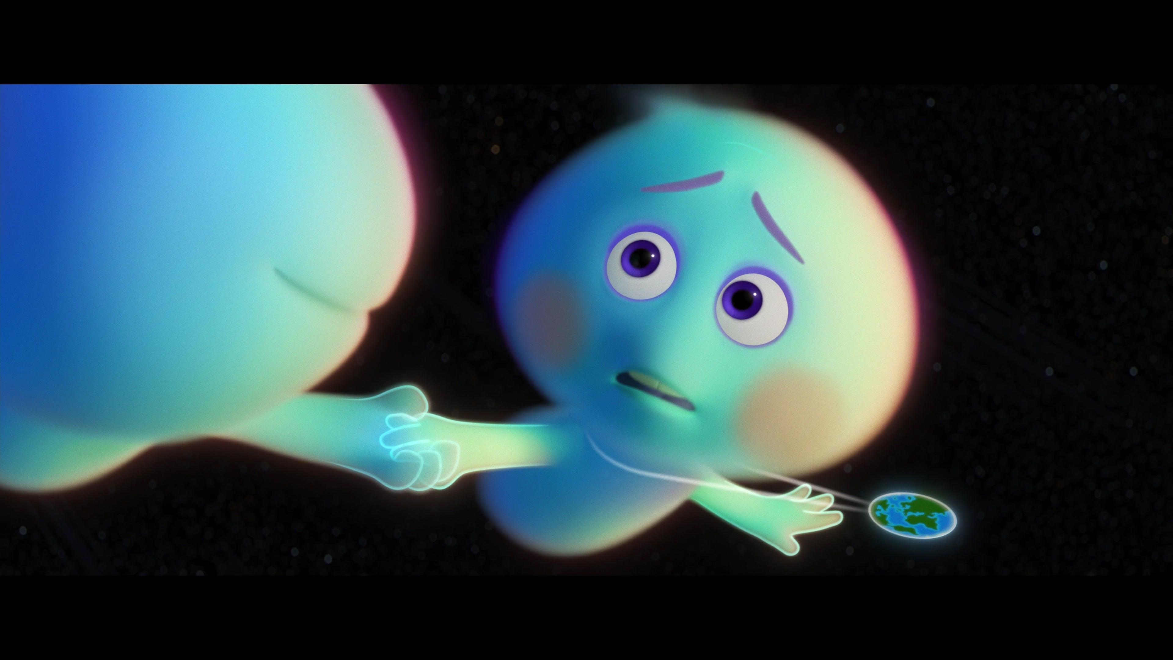 22 (Tina Fey) looks to Joe (Jamie Foxx) for one last pep talk in Soul (2020), Disney/Pixar