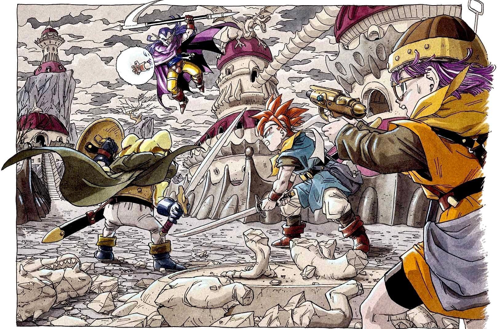 Chrono and crew take on Magus in Akira Toriyama