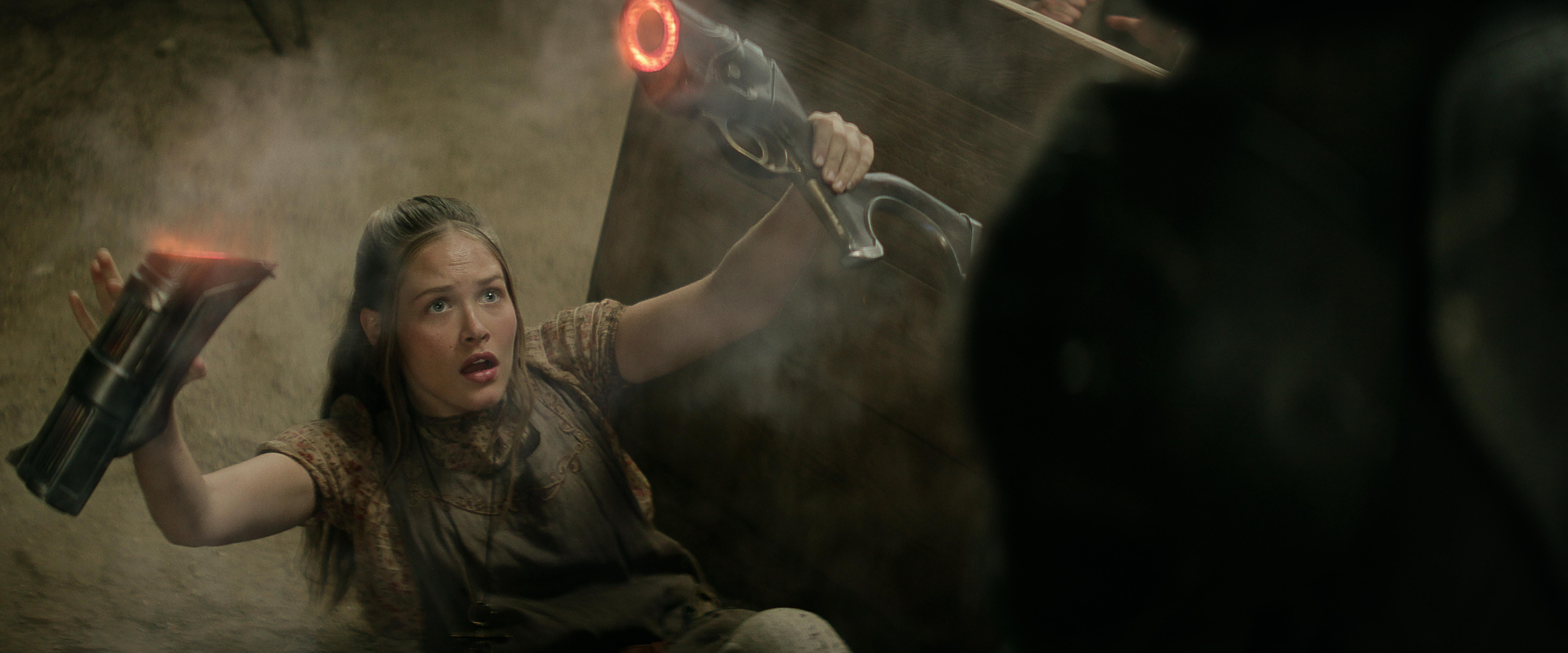 Rebel Moon — Part Two: The Scargiver. Charlotte Maggi as Sam in Rebel Moon — Part Two: The Scargiver. Cr. Netflix © 2024.
