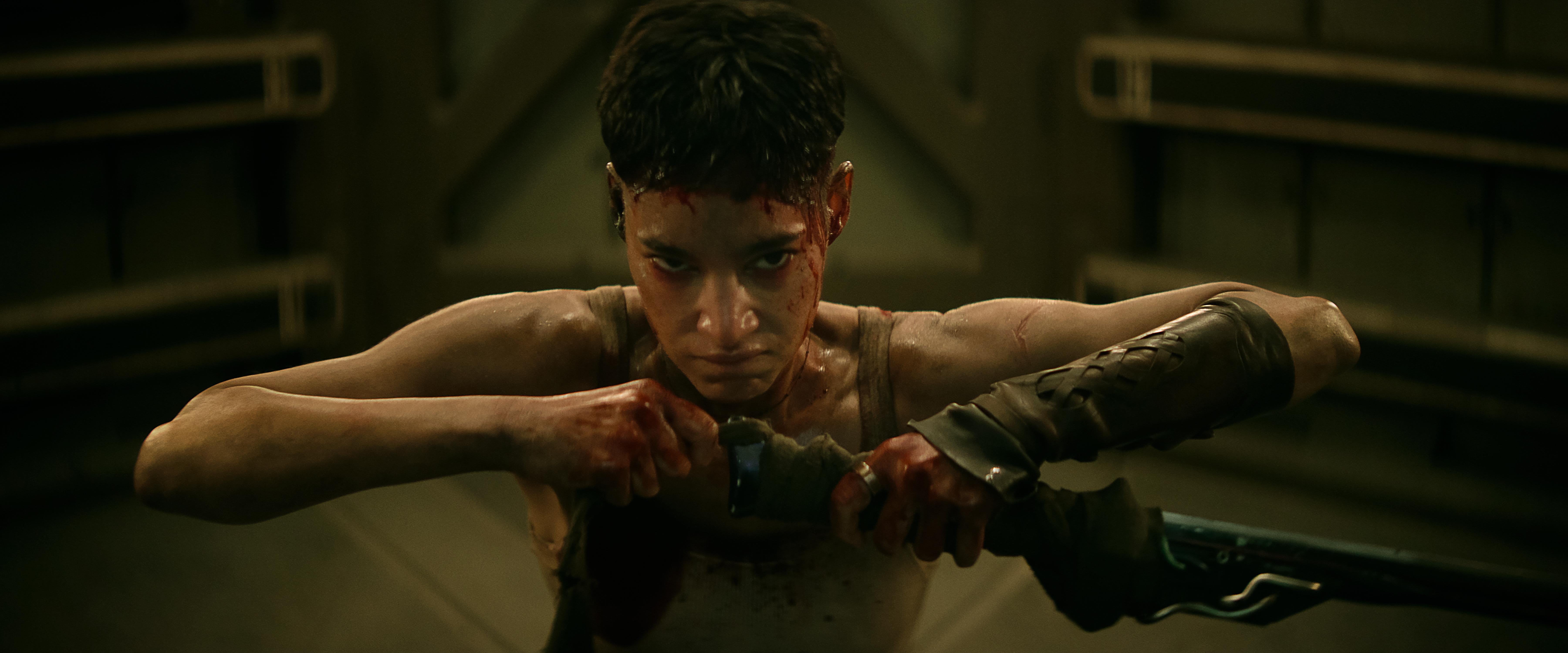 Rebel Moon — Part Two: The Scargiver. Sofia Boutella as Kora in Rebel Moon — Part Two: The Scargiver. Cr. Netflix © 2024.