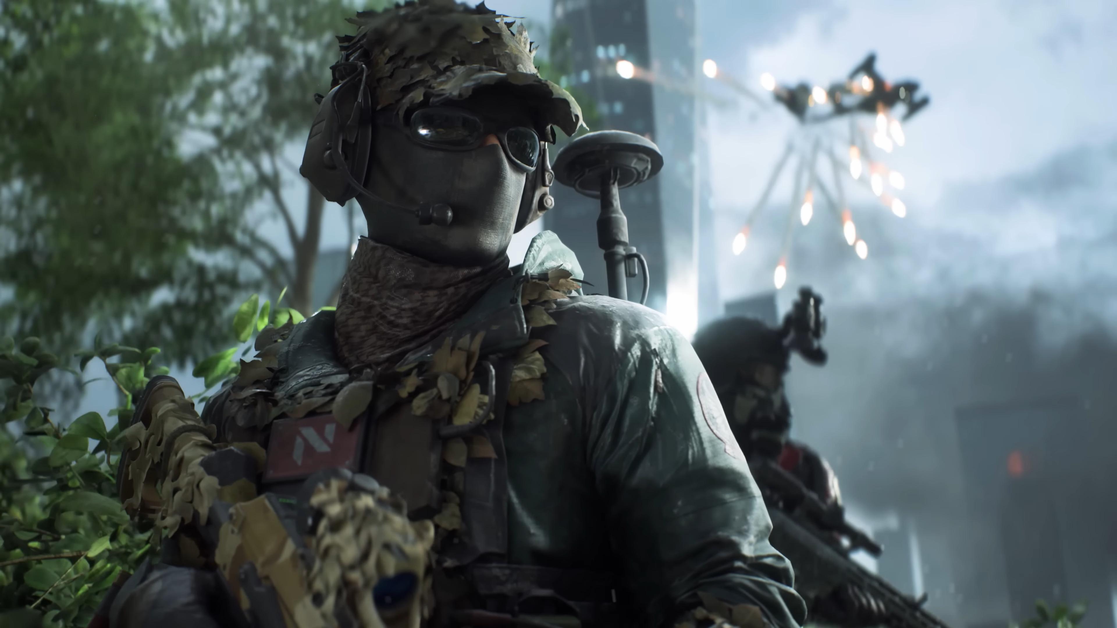 An operator takes to the field in Battlefield 2042 (2021), Electronic Arts