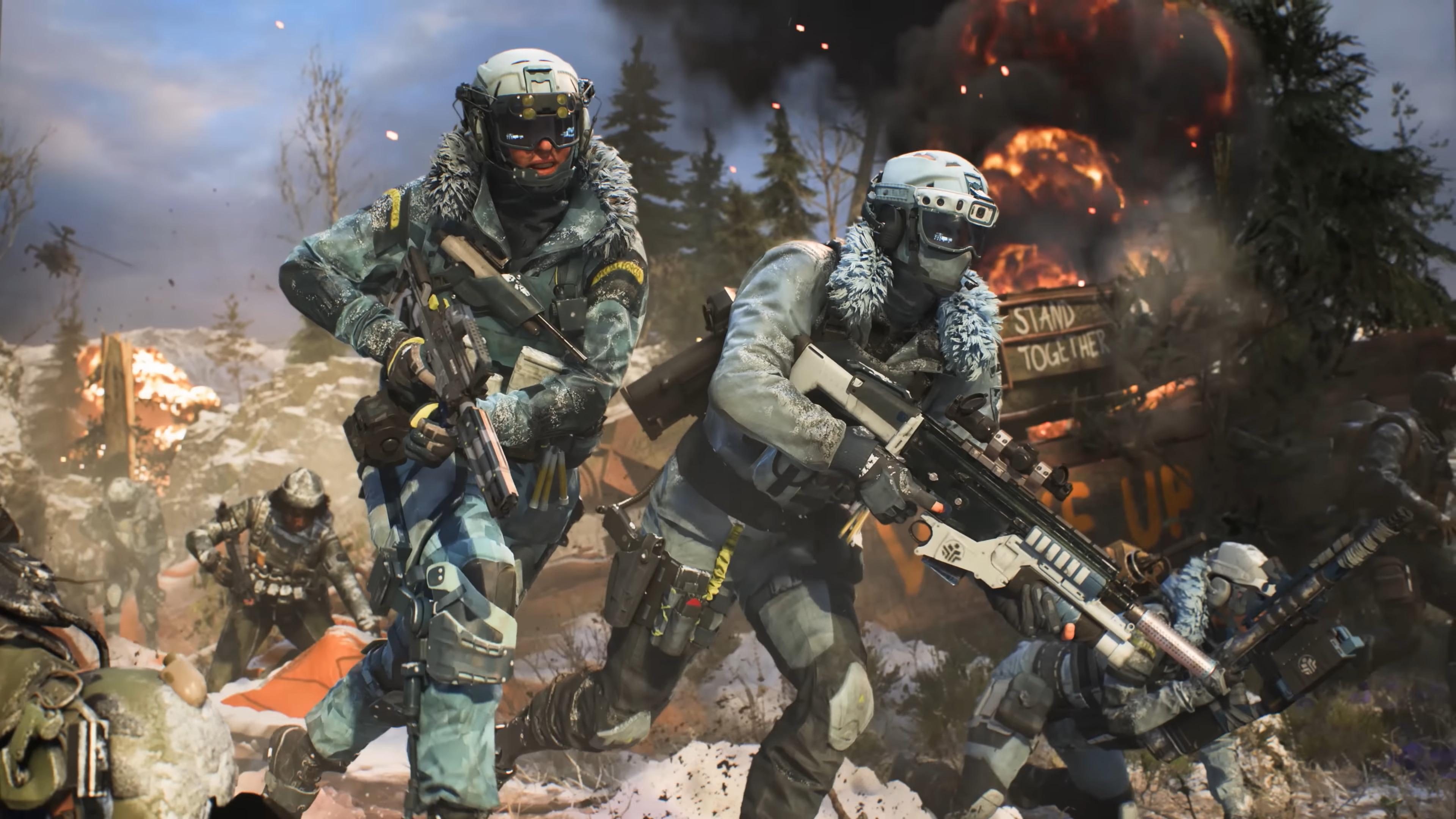 A unit of players roll out in Battlefield 2042 (2021), Electronic Arts