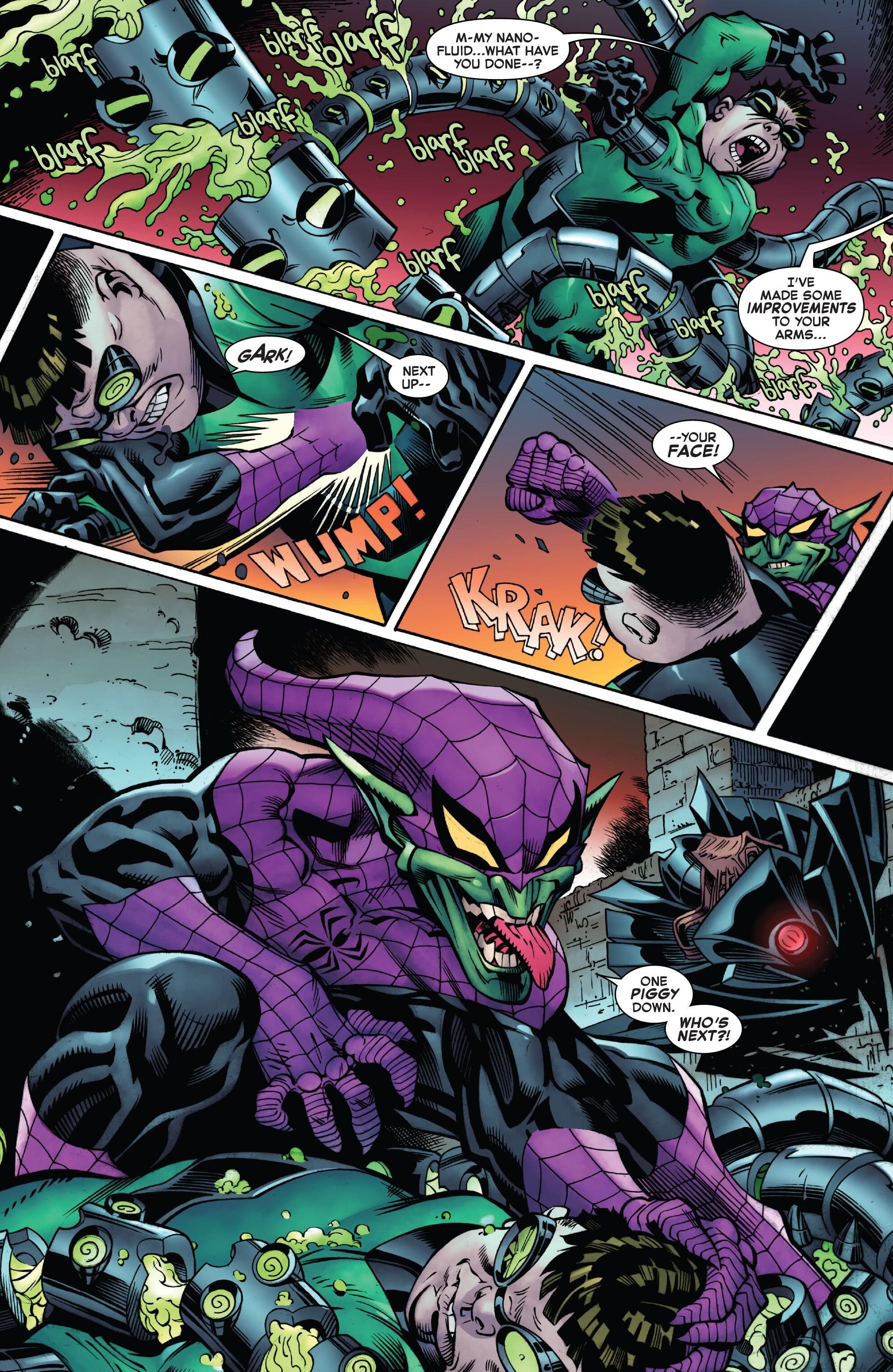 Peter lets loose upon Doctor Octopus in Amazing Spider-Man Vol. 6 #51 (2024), Marvel Comics. Words by Zeb Wells, art by Ed McGuinness, Mark Farmer, Todd Nauck, Cliff Rathburn, Wade Von Grawbadger, Marcio Menyz, Erick Arciniega, Bryan Valenza, and Joe Caramagna.