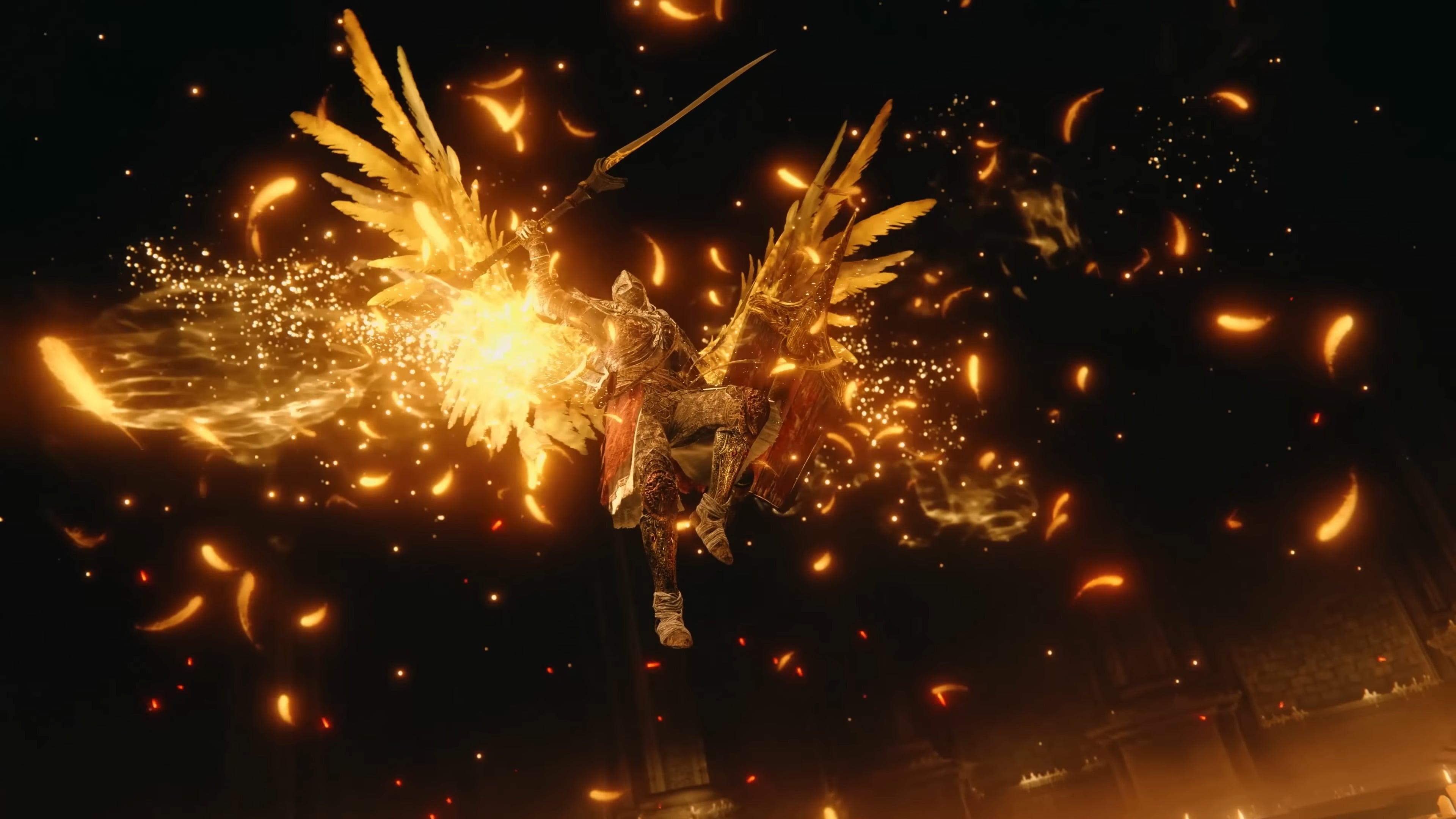 The Tarnished unleashes a pair of wings in Elden Ring: Shadows of the Erdtree (2024), FromSoft