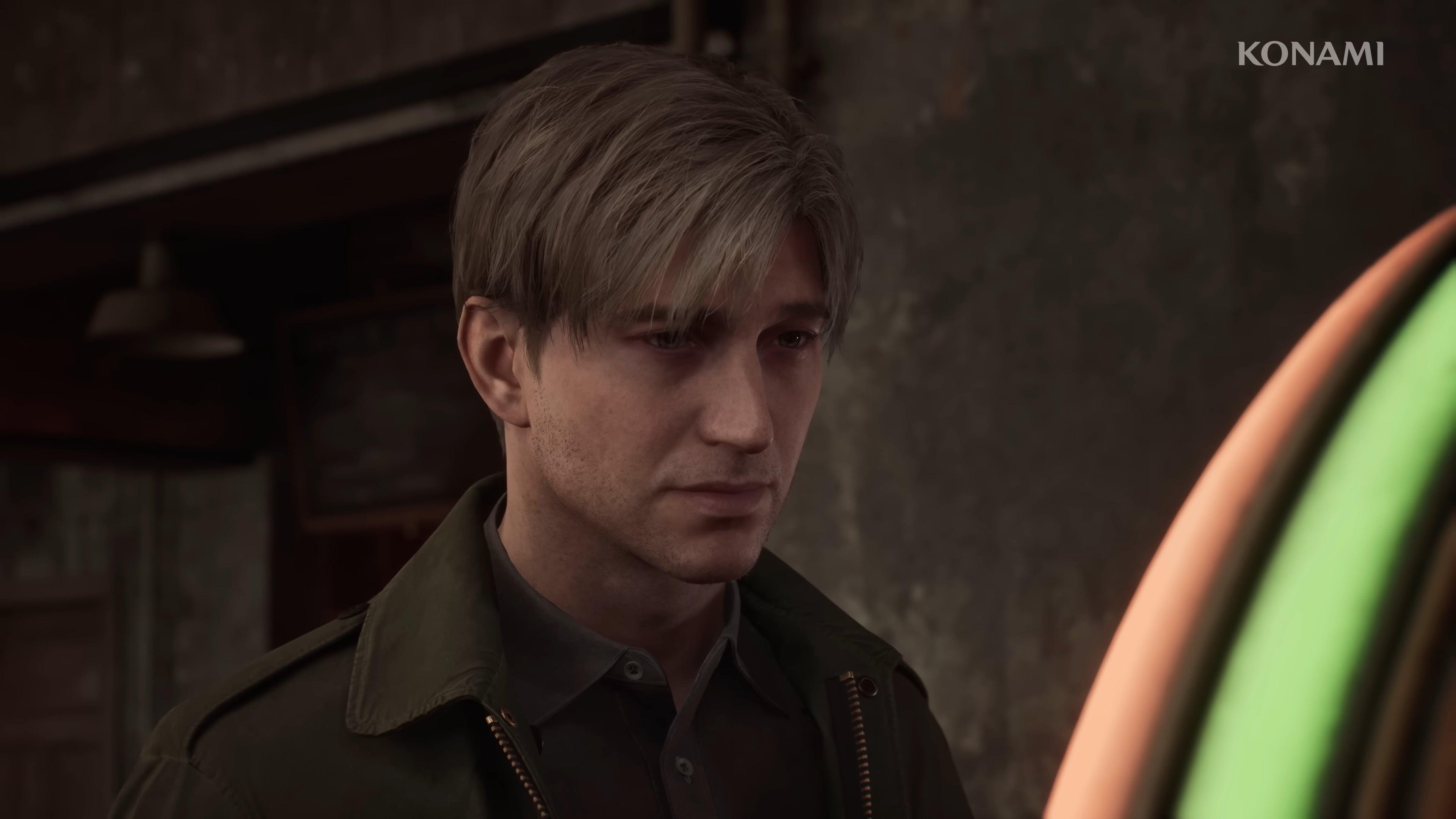 James Sunderland (TBA) approaches a jukebox in Silent Hill 2 Remake (2024), Konami