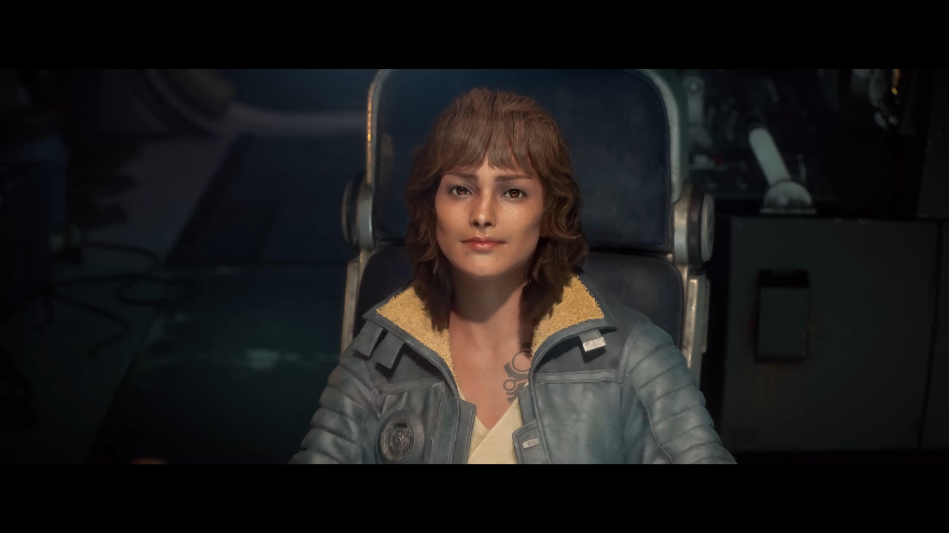 Kay Vess (Humberly González) looks to her next mission in Star Wars Outlaws (2024), Ubisoft