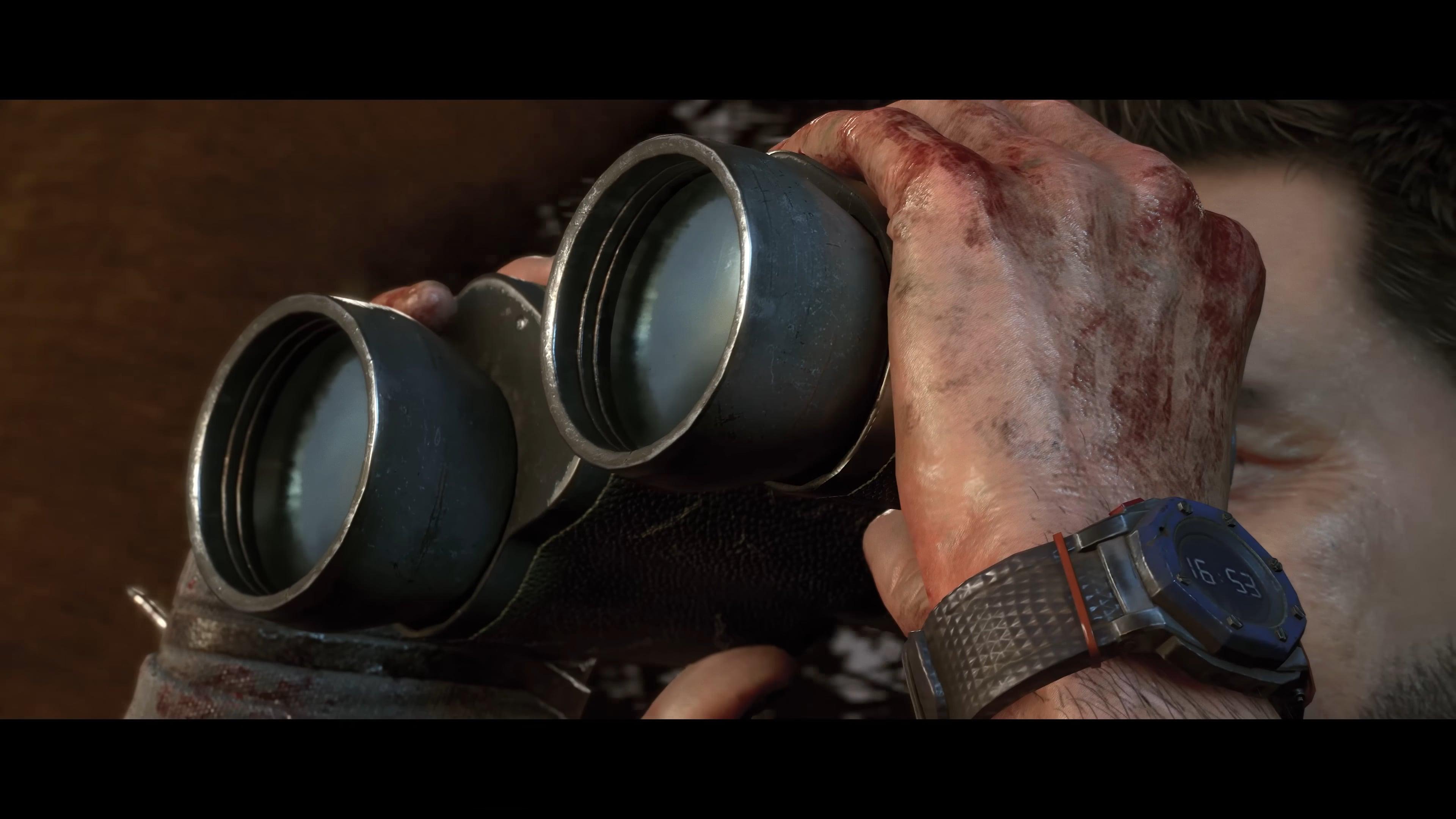 Kyle Crane (Roger Craig Smith) watches on as a Peacekeeper falls victim to an Infected in Dying Light: The Beast (TBD), Techland