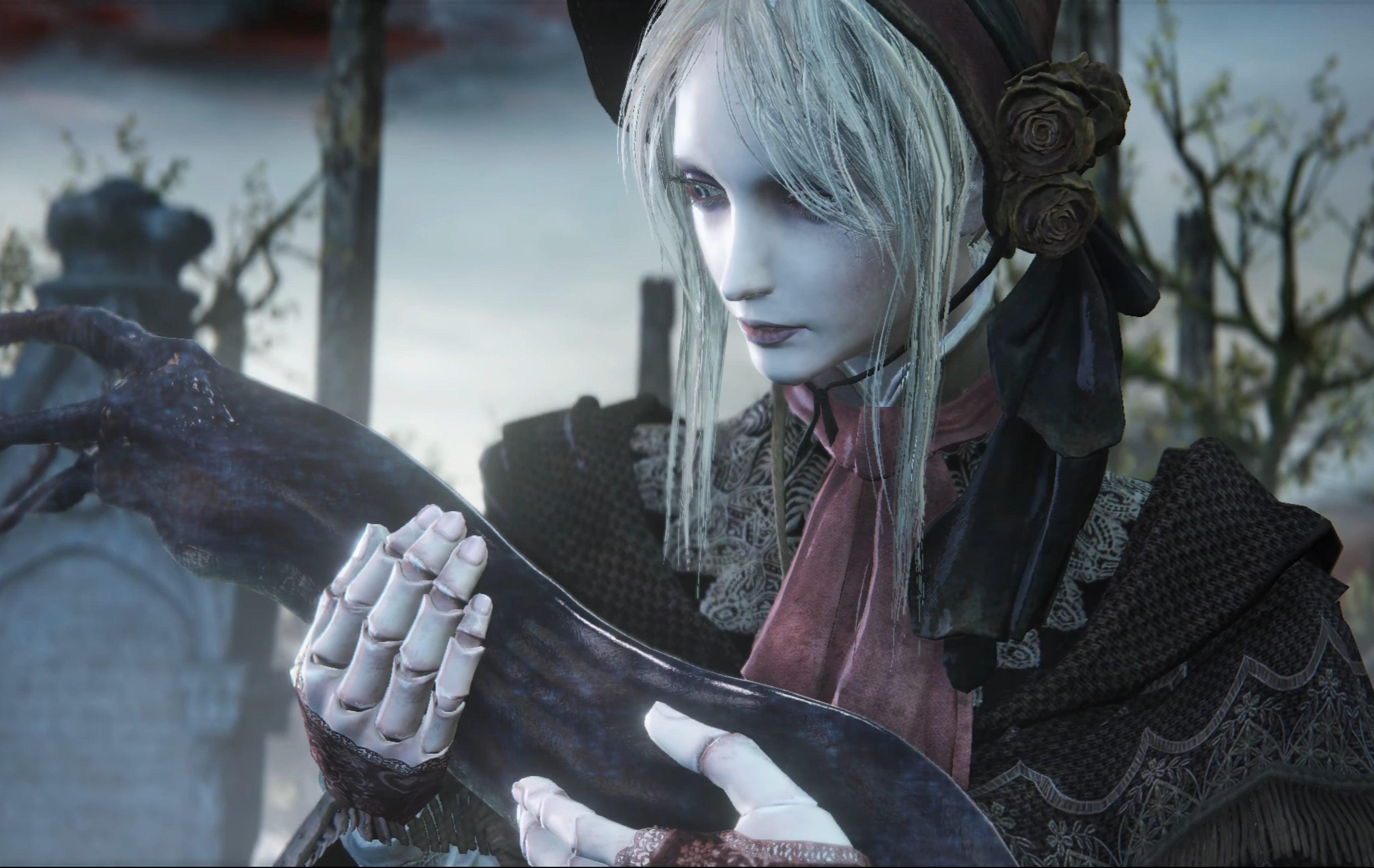 The Plain Doll (Evetta Muradasilova) awakens in Bloodborne (2015), FromSoftware