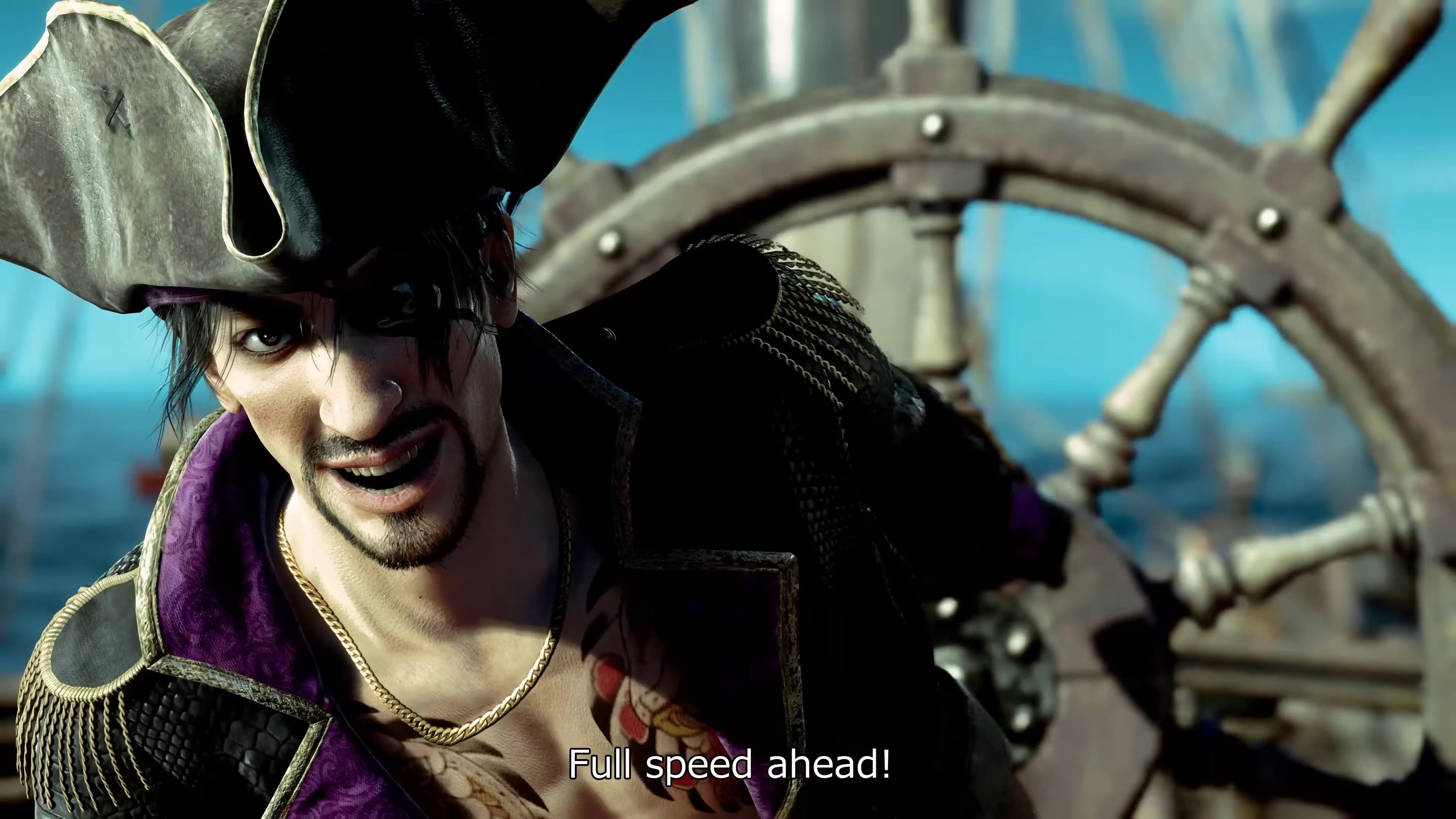 Goro Majima (Hidenari Ugaki) is ready to make his enemies walk the plank in Like A Dragon: Pirate Yakuza in Hawaii (2025), SEGA