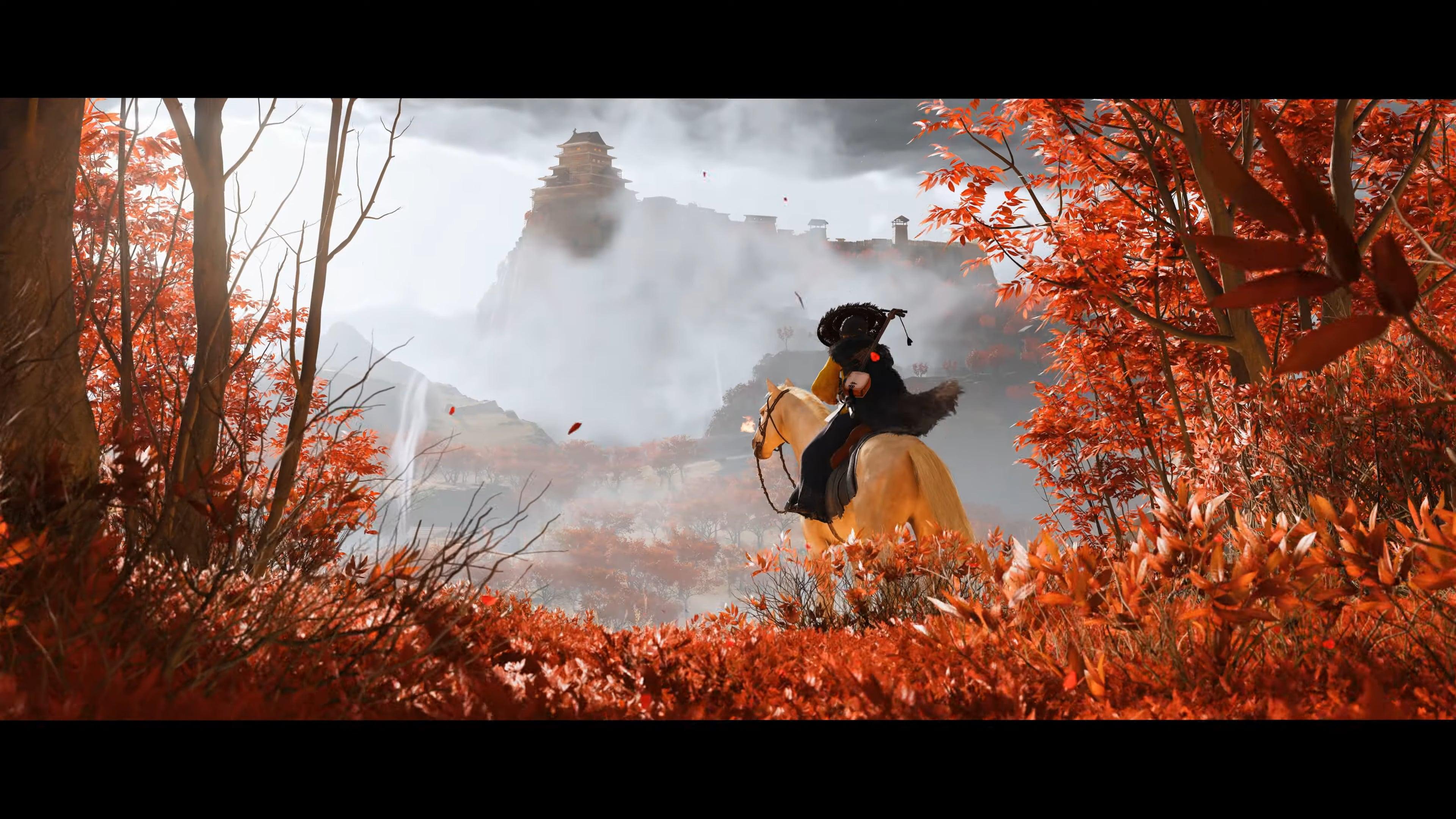 Atsu (Erika Ishii) takes in the sights in Ghost of Yōtei (2025), Sucker Punch