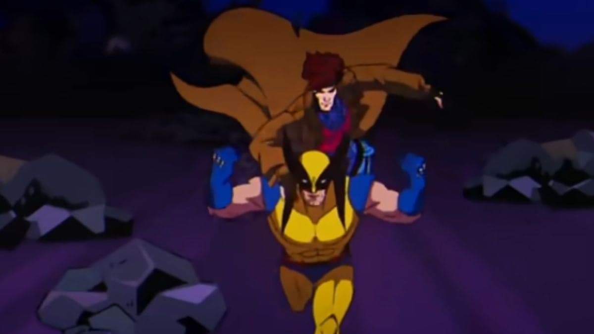 Gambit rides Wolverine in X-Men 