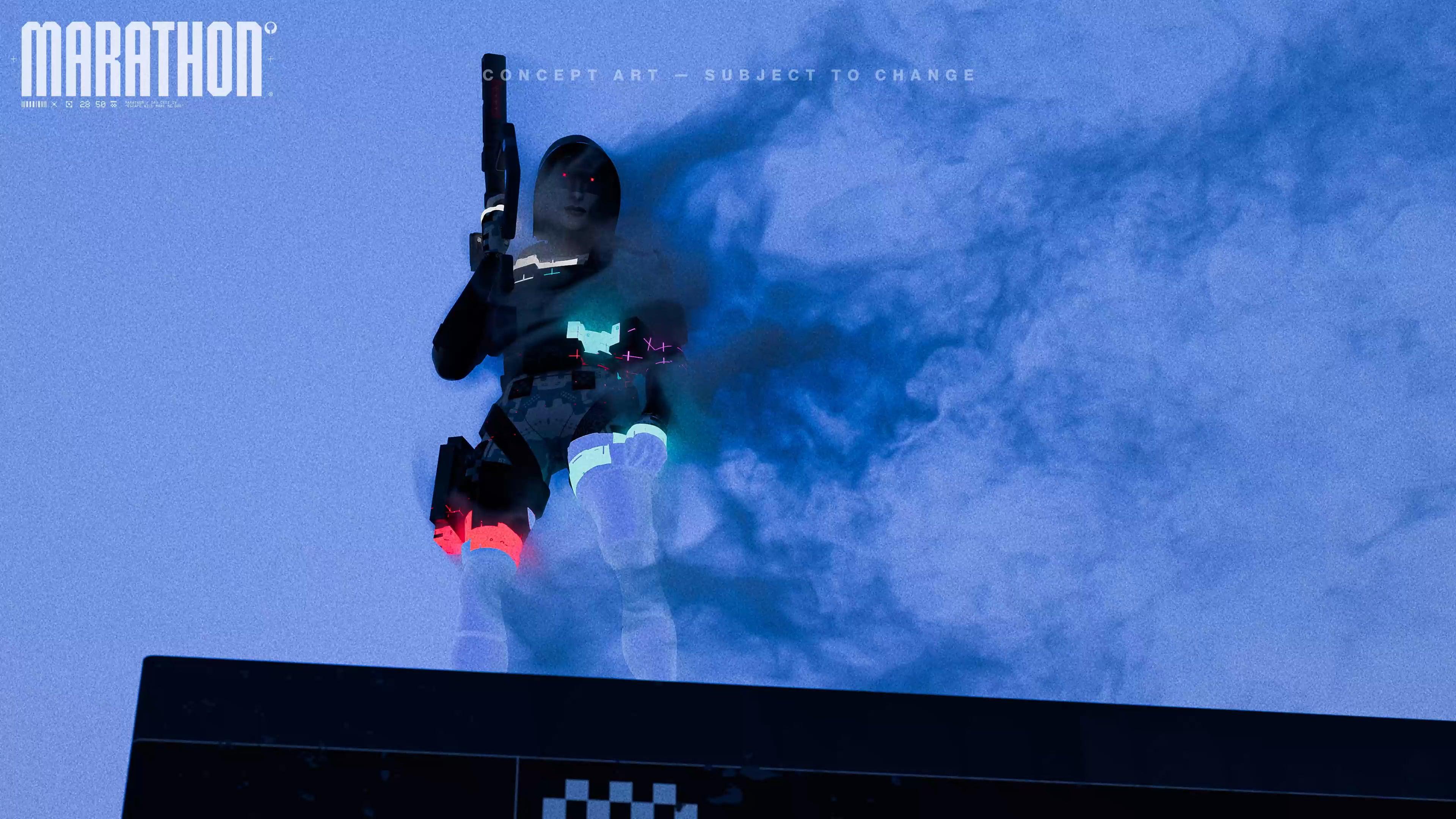 The 'Stealth' character prepares to vanish in Marathon (2024), Bungie