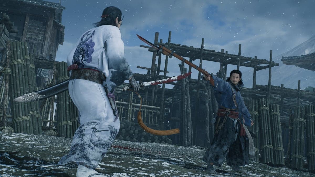 Blade Twin (Elji Hanawa) fights an enemy, Rise of the Ronin (2024), Team Ninja, Steam.com