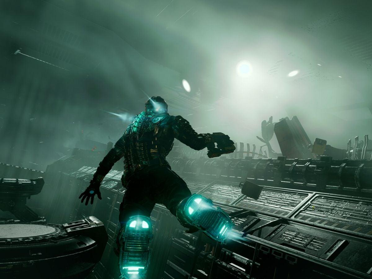 Isaac Clarke (Gunner Wright) in the Kellion vessel Dead Space Remake, Electronic Arts