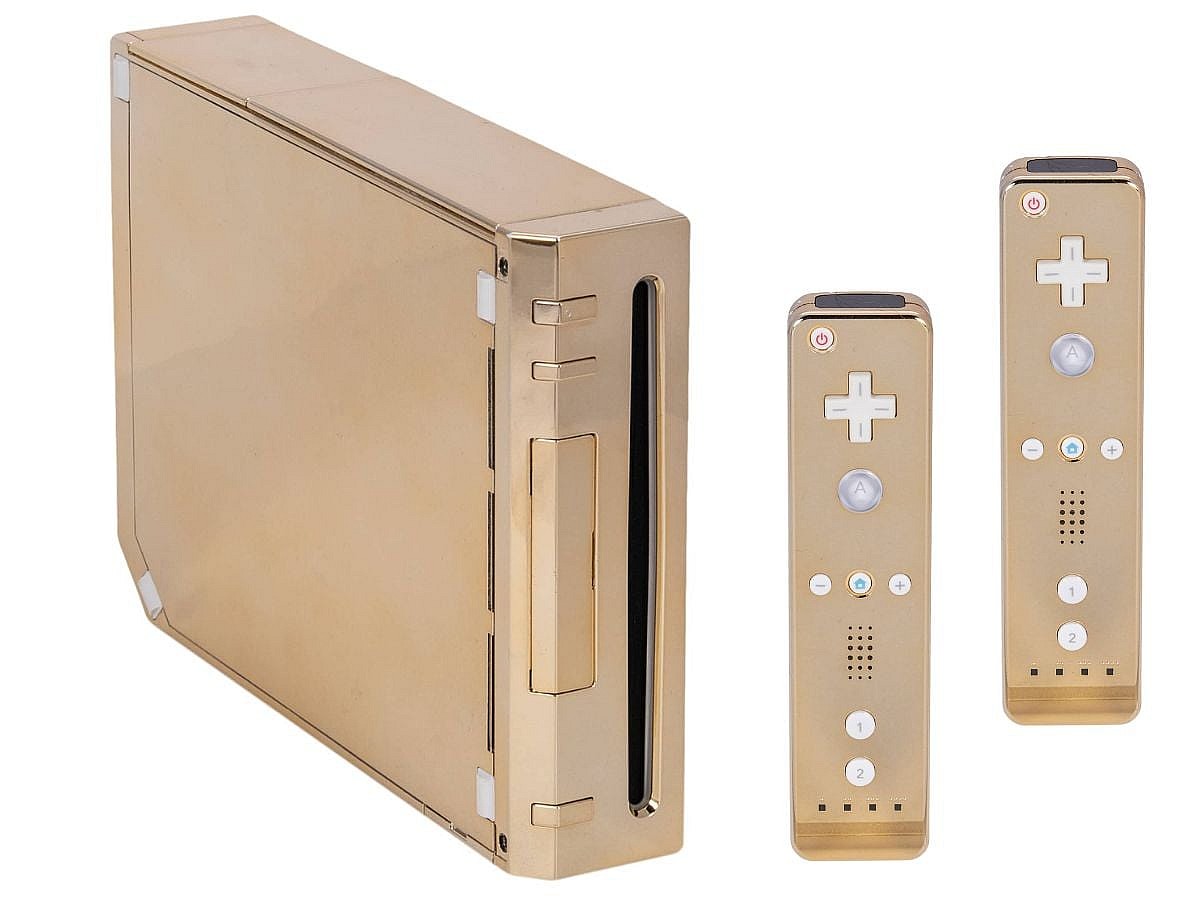 2009 Nintendo Wii Gold-Plated Console Goldin Auction House