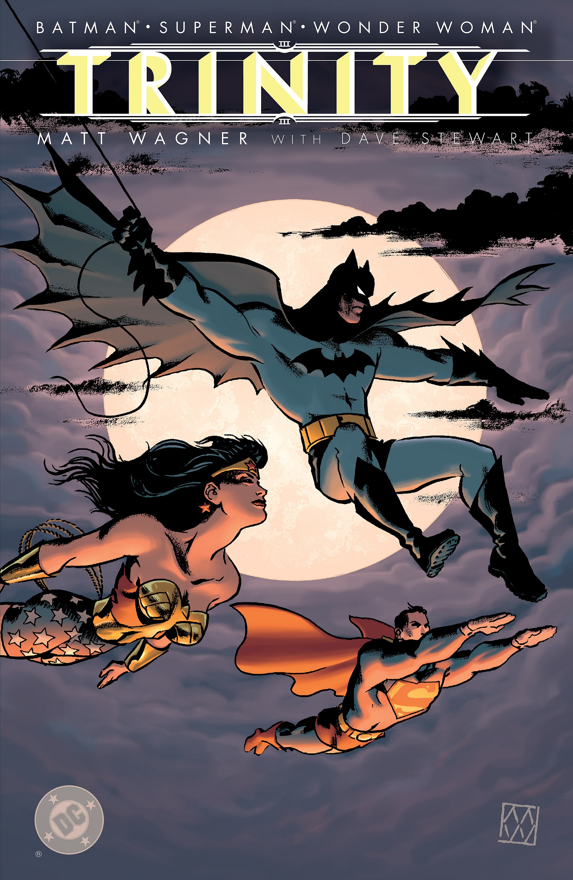 Batman/Superman/Wonder Woman: Trinity Vol.1 Issue #2 "Trinity, Part 2" (2003), DC Comics. Words by Matt Wagner. Art by Matt Wagner and Dave Stewart
