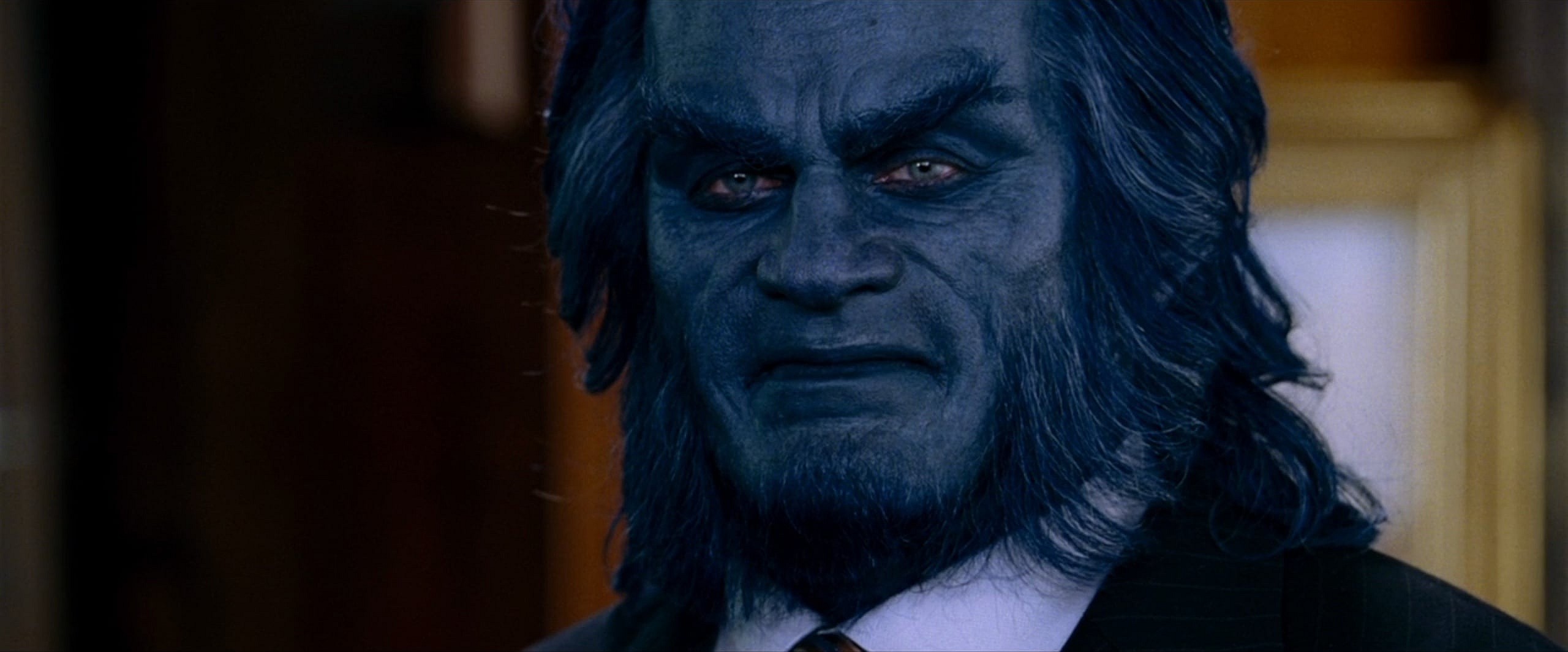 Dr. Hank McCoy (Kelsey Grammer) pays a visit to Xavier